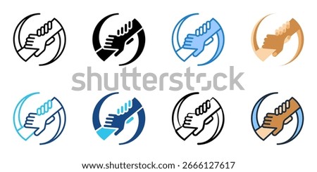 Empathy and Inclusion icon set multiple style collection 
