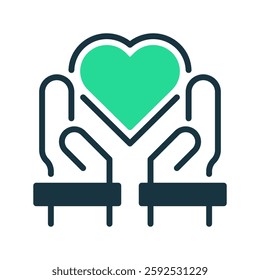 Empathy line icon. Universal creative premium symbol. Vector sign icon logo template. Vector illustration