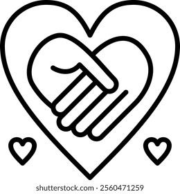 Empathy Line Vector Icon Design