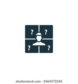 Empathy Mapping icon. Monochrome simple User Behavior icon for templates, web design and infographics