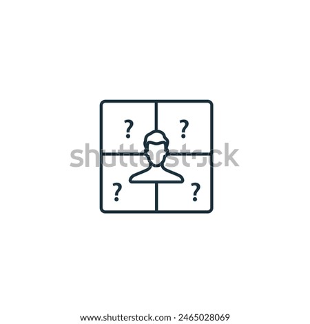 Empathy Mapping icon. Monochrome simple User Behavior icon for templates, web design and infographics