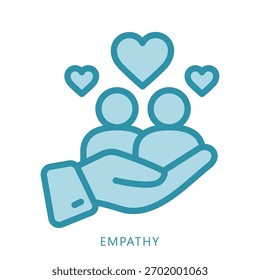 Empathy Mini Illustration Icon. Use For Modern Concept, Print, Ui, Ux Kit, Web And App Development. Vector Related To Business Finance, Management And More