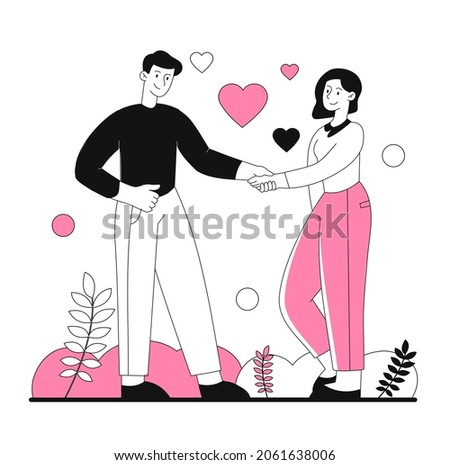 Empathy and support. Characters understand feelings and emotions of other people. Help in difficult life and psychological situations. Cartoon flat vector illustration isolated on white background