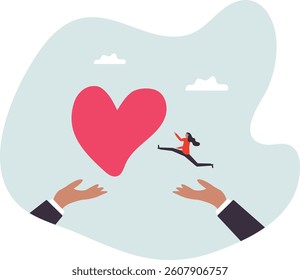 Empathy or sympathy understanding and share feeling with others, support or help community, kindness and compassion .character for design.