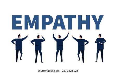 Empathy team talking about sympathy vector illustration