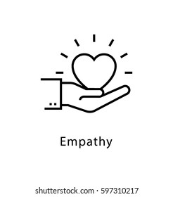 Empathy Vector Line Icon 