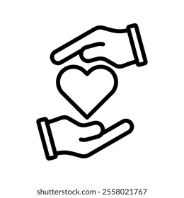 Empathy Vector Lineal Icon on white background.
