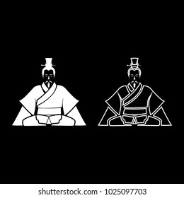 Emperor of China icon black 