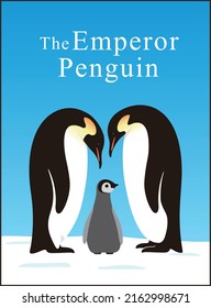 Emperor Penguin Family Love Each Other Deeply
Wife And Husband Standing Watch Their Baby Lovely
