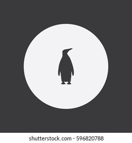 Emperor Penguin icon silhouette vector illustration

