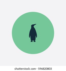 Emperor Penguin icon silhouette vector illustration