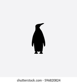 Emperor Penguin icon silhouette vector illustration

