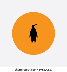 Emperor Penguin icon silhouette vector illustration

