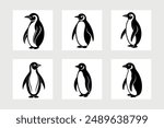 Emperor penguin icon vector illustration.