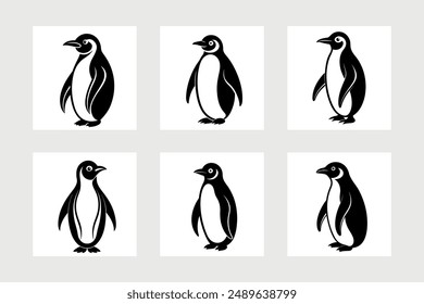 Emperor penguin icon vector illustration.