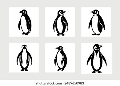 Emperor penguin icon vector illustration.