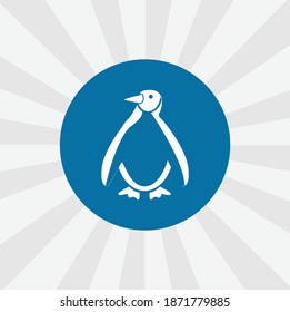 Emperor Penguin isolated vector icon. sea animal design element