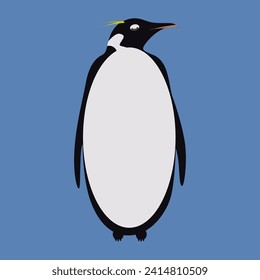 Emperor penguins antarctica penguin awareness day vector illustration. svg