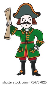 Emperor Peter 1. Children's illustration