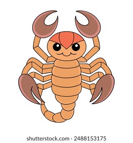 Emperor Scorpion Vector Art Illustration - High Quality Printable Graphic Design.High-quality emperor scorpion vector art, perfect for printable graphic design project.