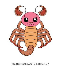 Emperor Scorpion Vector Art Illustration - High Quality Printable Graphic Design.High-quality emperor scorpion vector art, perfect for printable graphic design project.