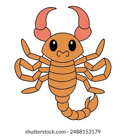 Emperor Scorpion Vector Art Illustration - High Quality Printable Graphic Design.High-quality emperor scorpion vector art, perfect for printable graphic design project.