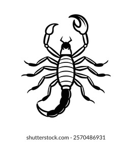 Emperor Scorpion vector design illustration.