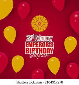 emperor's birthday japan - vector illustration 