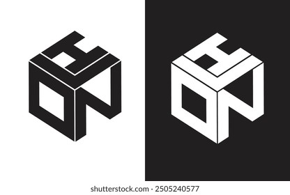 E,M,P,G und E,M,N Buchstaben-Logo in Sechseck-Form, L,I,O,N-Logo in Sechseck-Form schwarz-weiß cool logo.logos sind sehr einfach und klar, scharf Premium-Logo der Alphabete .