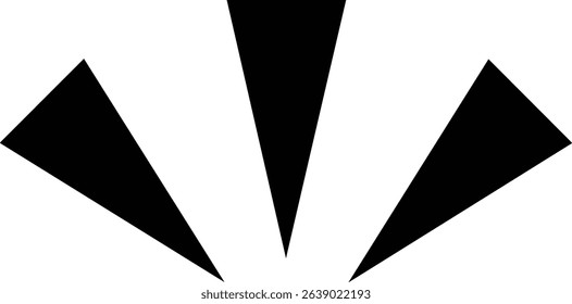 Emphasis mark icon isolated on white background . vector illustration of an abstract orange background  triangles, geometric shapes  triangles geometric shapes