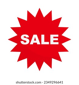 Emphasized SALE icon. Sales Promotion. Vector.