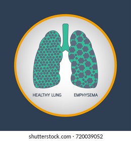 EMPHYSEMA vector logo icon illustration