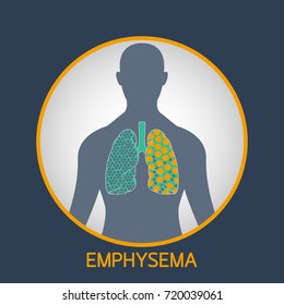 EMPHYSEMA vector logo icon illustration