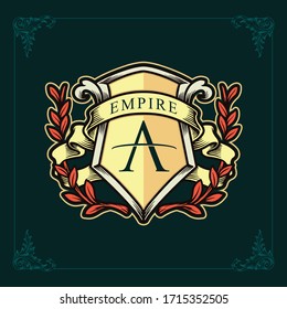 Empire brand logo of the kingdom and Ribbon