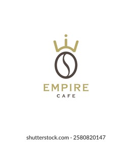 empire cafe logo. Crown coffee logo