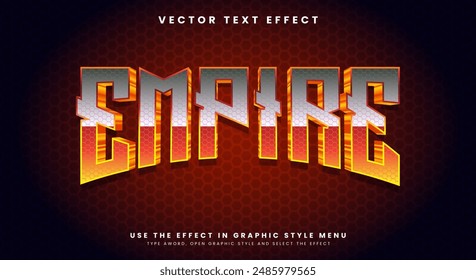 Empire editable text effect template suitable for king style