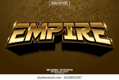 efeito de texto editável 3D Empire Esport