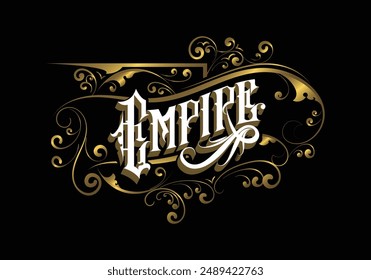 EMPIRE lettering custom style design