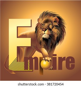 Empire lion king of beasts vector power