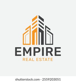 Empire Real Estate Logo Design Vector Template