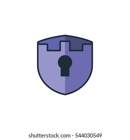 Empire Shield Security Logo Design Element