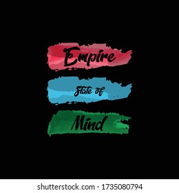 Empire State of Mind . Colorful watercolor patch background .