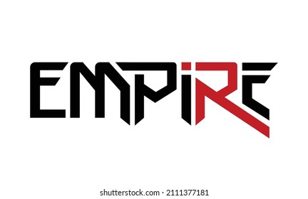 empire typography design vector, for t-shirt, poster, sticker and other uses
