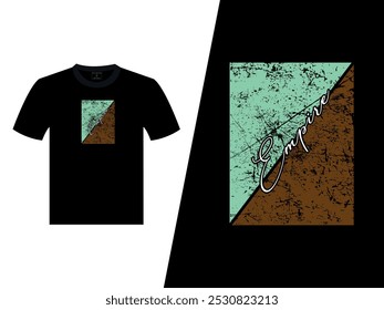 Império Vetor preto T Shirt Design