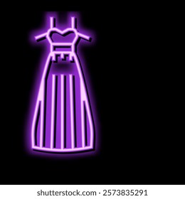 empire wedding dress neon light sign vector. empire wedding dress sign. isolated symbol illustration