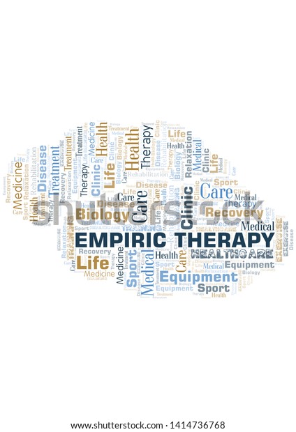Empiric Therapy Word Cloud Wordcloud Made Stock Vector Royalty Free