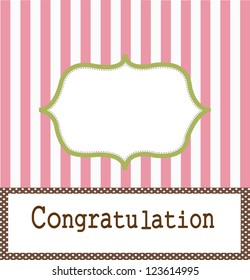 emplate frame design for congratulation card