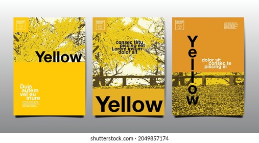 emplate layout design, cover book. vector, yellow theme