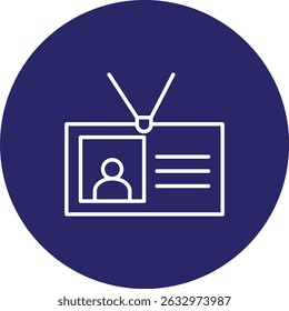 Emplear el diseño de Vector de línea de círculo de tarjeta