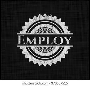 Employ chalk emblem
